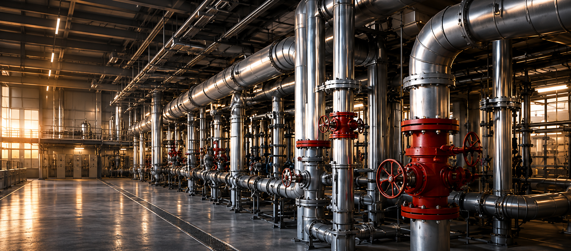 Industrial MEP piping systems